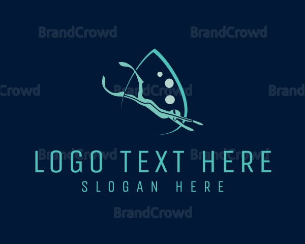 Underwater Scuba Diver Logo