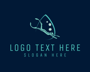 Cartoon - Underwater Scuba Diver logo design