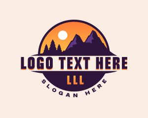 Forest - Mountain Travel Getaway logo design