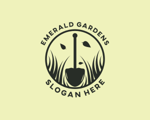 Grass Shovel Landscaping logo design