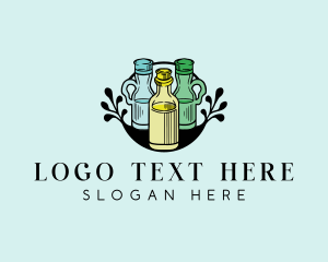 Kitchen - Seasoning Flask Bottle logo design