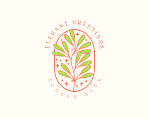 Elegant Botanical Leaf logo design