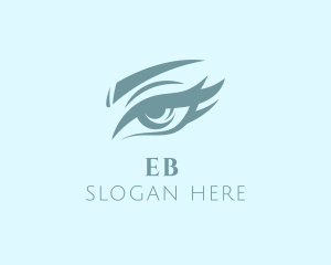 Beautician - Eye Lashes Eyebrow logo design