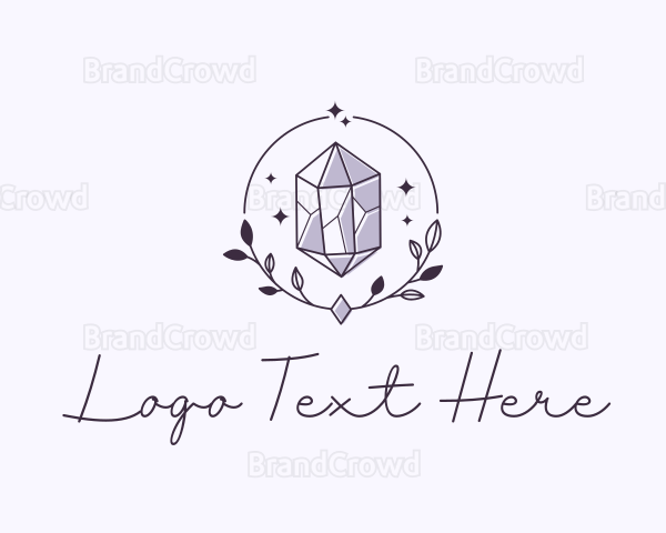 Luxe Wreath Gemstone Logo