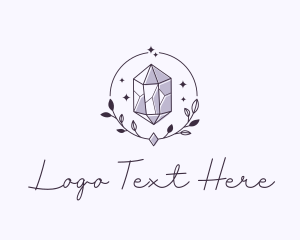 Violet - Luxe Wreath Gemstone logo design