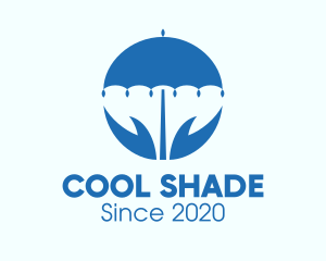 Shade - Blue Umbrella Protection logo design