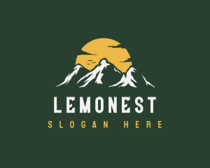 Mountain Sunset Peak Logo