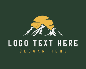 Sunset - Mountain Sunset Peak logo design