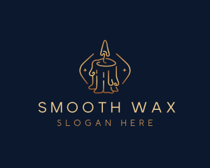 Candle Wax Aromatherapy logo design