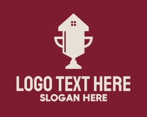 House And Lot - House Trophy Realty logo design