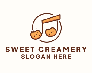 Musical Cookie Bakery logo design