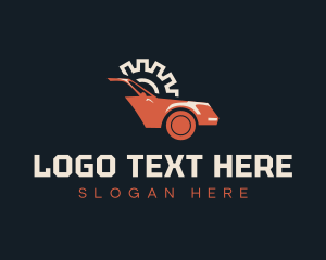 Trailer - Transport Car Gear logo design