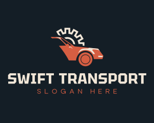 Transport Car Gear logo design