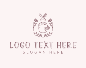 Bakeshop - Floral Bread Confectionery logo design