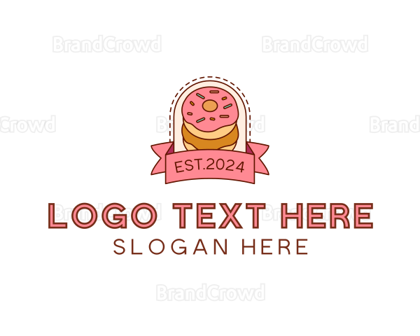 Donut Dessert Sweet Logo