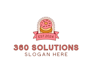 Donut Dessert Sweet logo design