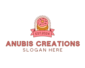 Donut Dessert Sweet logo design