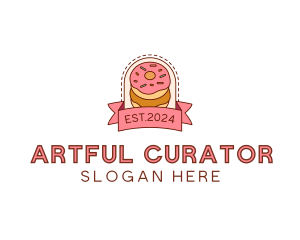 Donut Dessert Sweet logo design