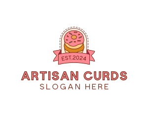 Donut Dessert Sweet logo design