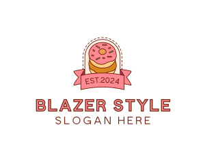 Donut Dessert Sweet logo design