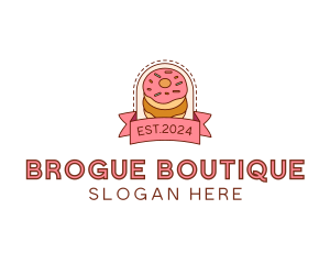 Donut Dessert Sweet logo design