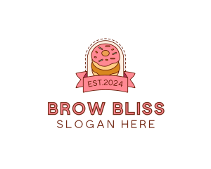 Donut Dessert Sweet logo design