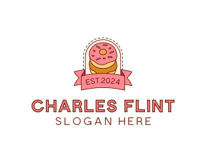 Donut Dessert Sweet logo design