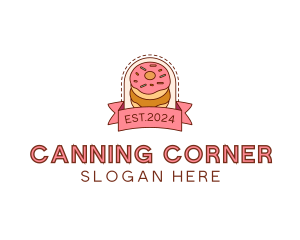 Donut Dessert Sweet logo design