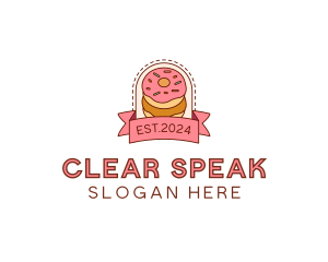 Donut Dessert Sweet logo design