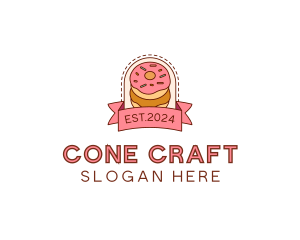 Donut Dessert Sweet logo design