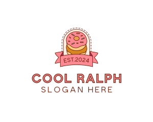 Donut Dessert Sweet logo design