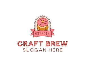 Donut Dessert Sweet logo design