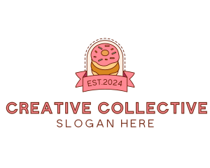 Donut Dessert Sweet logo design