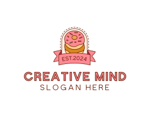 Donut Dessert Sweet logo design