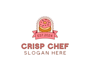 Donut Dessert Sweet logo design