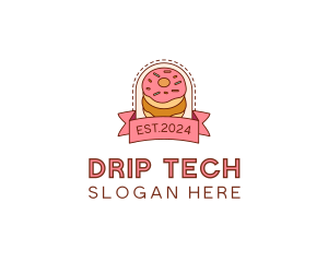 Donut Dessert Sweet logo design