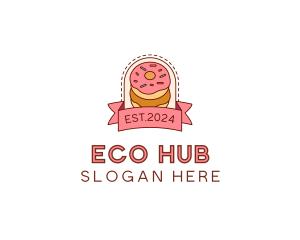 Donut Dessert Sweet logo design