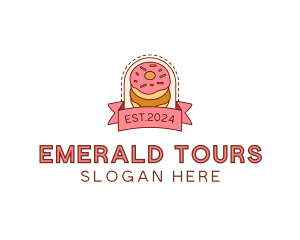 Donut Dessert Sweet logo design