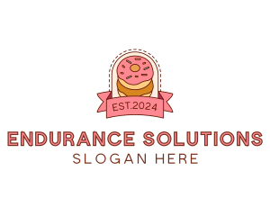 Donut Dessert Sweet logo design