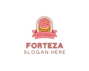 Donut Dessert Sweet logo design