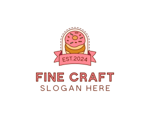 Donut Dessert Sweet logo design