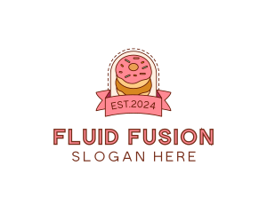 Donut Dessert Sweet logo design