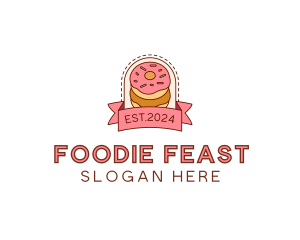 Donut Dessert Sweet logo design