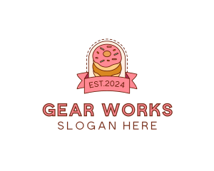 Donut Dessert Sweet logo design