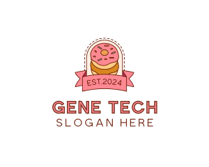 Donut Dessert Sweet logo design