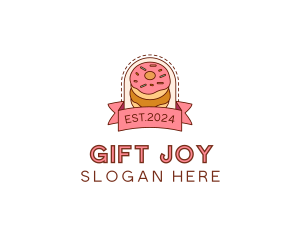 Donut Dessert Sweet logo design