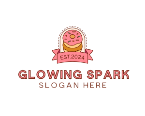 Donut Dessert Sweet logo design