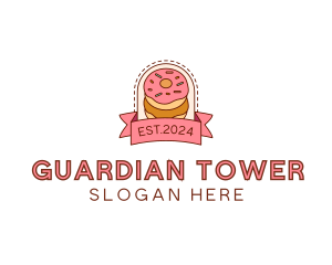 Donut Dessert Sweet logo design