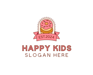 Donut Dessert Sweet logo design