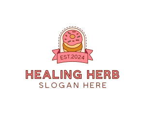 Donut Dessert Sweet logo design